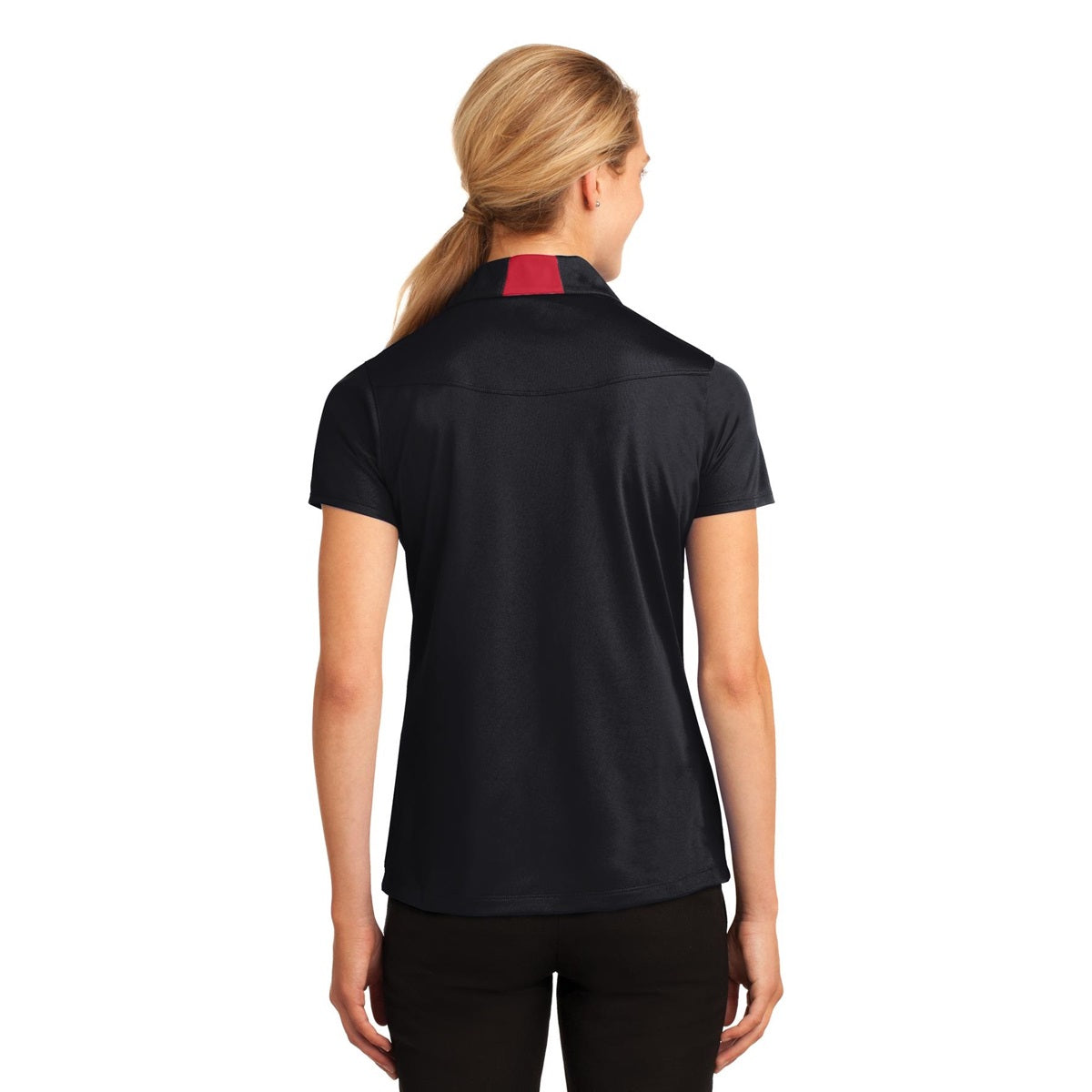 Black/White Polo Shirts - Sport-Tek - Snag-Resistant