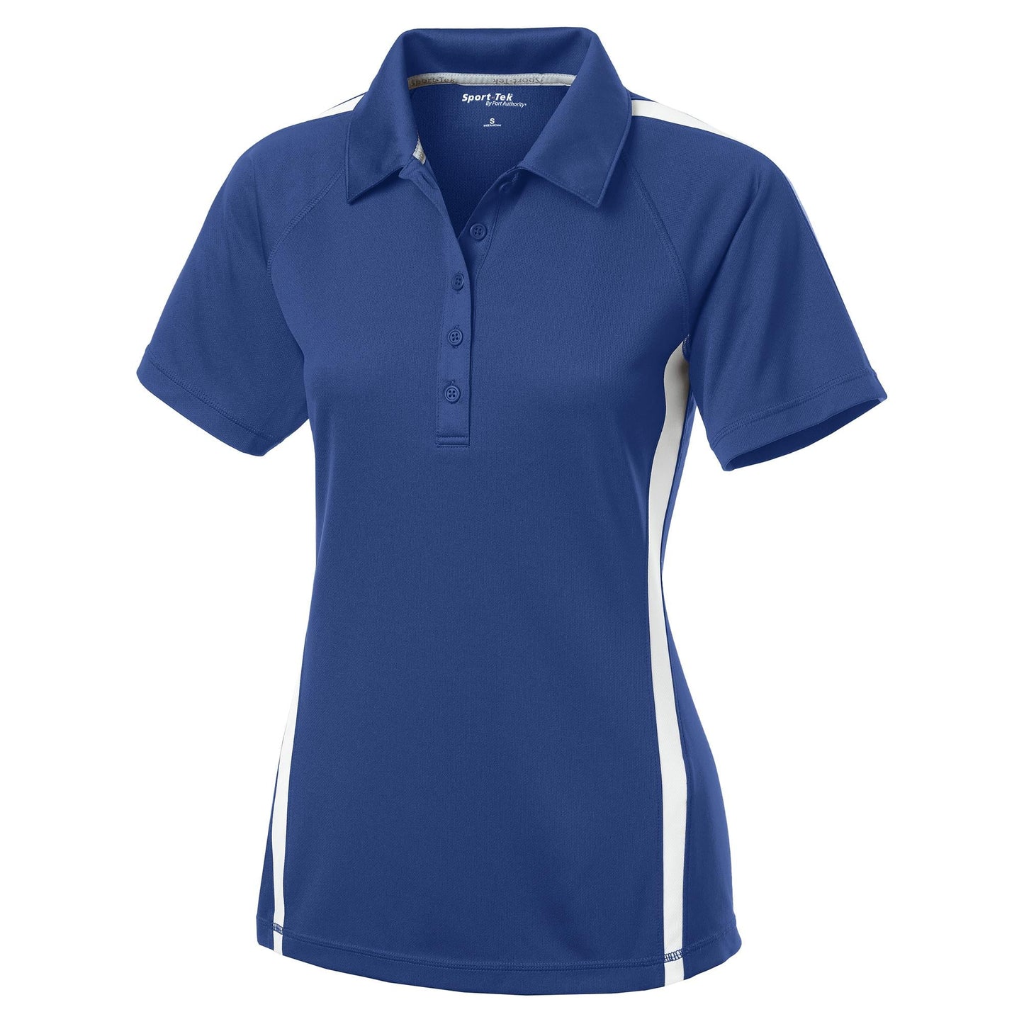 Black/Red Polo - Sport-Tek - Colorblock Micro-Mesh