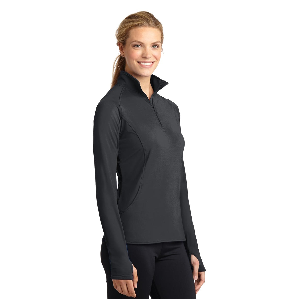 Charcoal Grey Heather Sweatshirt - Sport-Tek - Soft Fabric