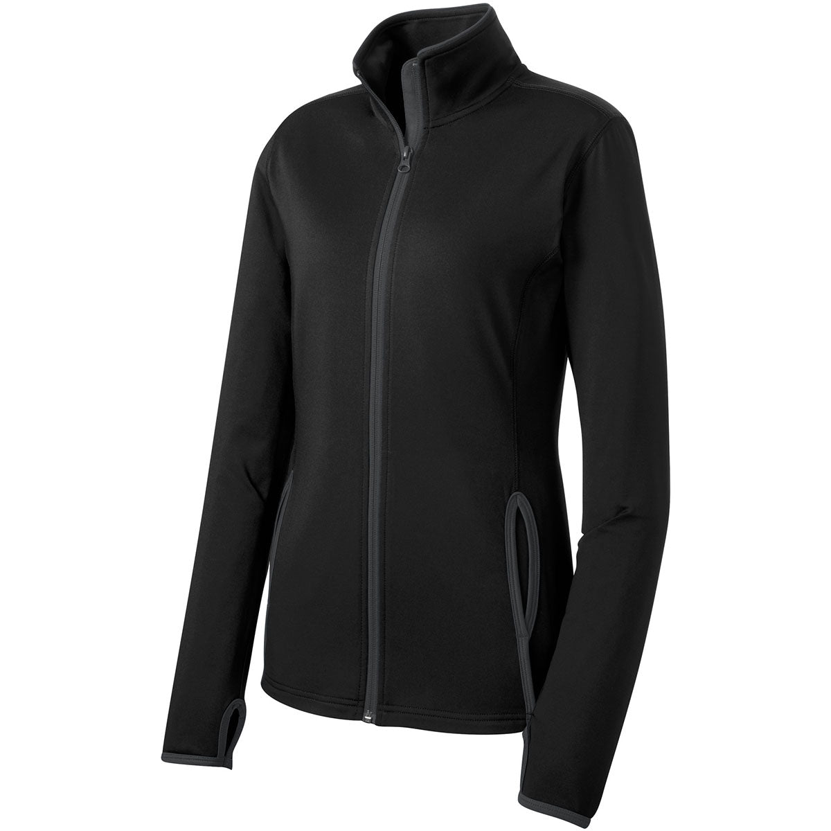 Black/Charcoal Grey Jacket - Sport-Tek - Moisture-Wicking