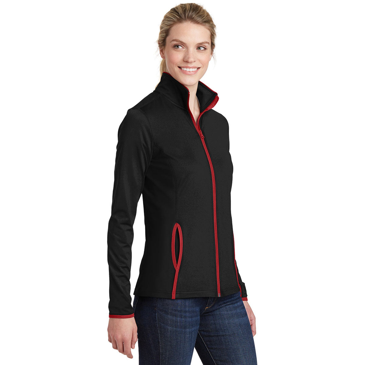 Black/Charcoal Grey Jacket - Sport-Tek - Soft Brushed