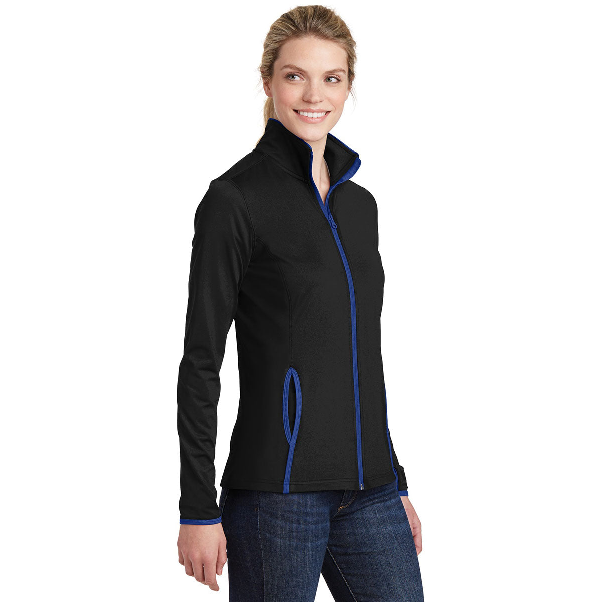 Black/Charcoal Grey Jacket - Sport-Tek - Moisture-Wicking