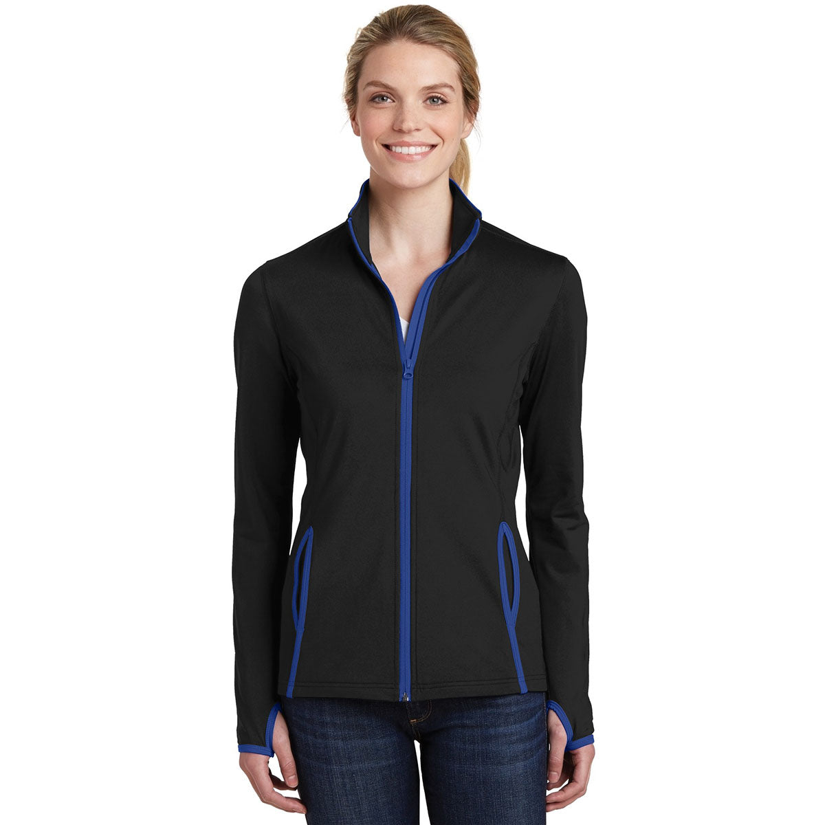 Black/Charcoal Grey Jacket - Sport-Tek - Moisture-Wicking
