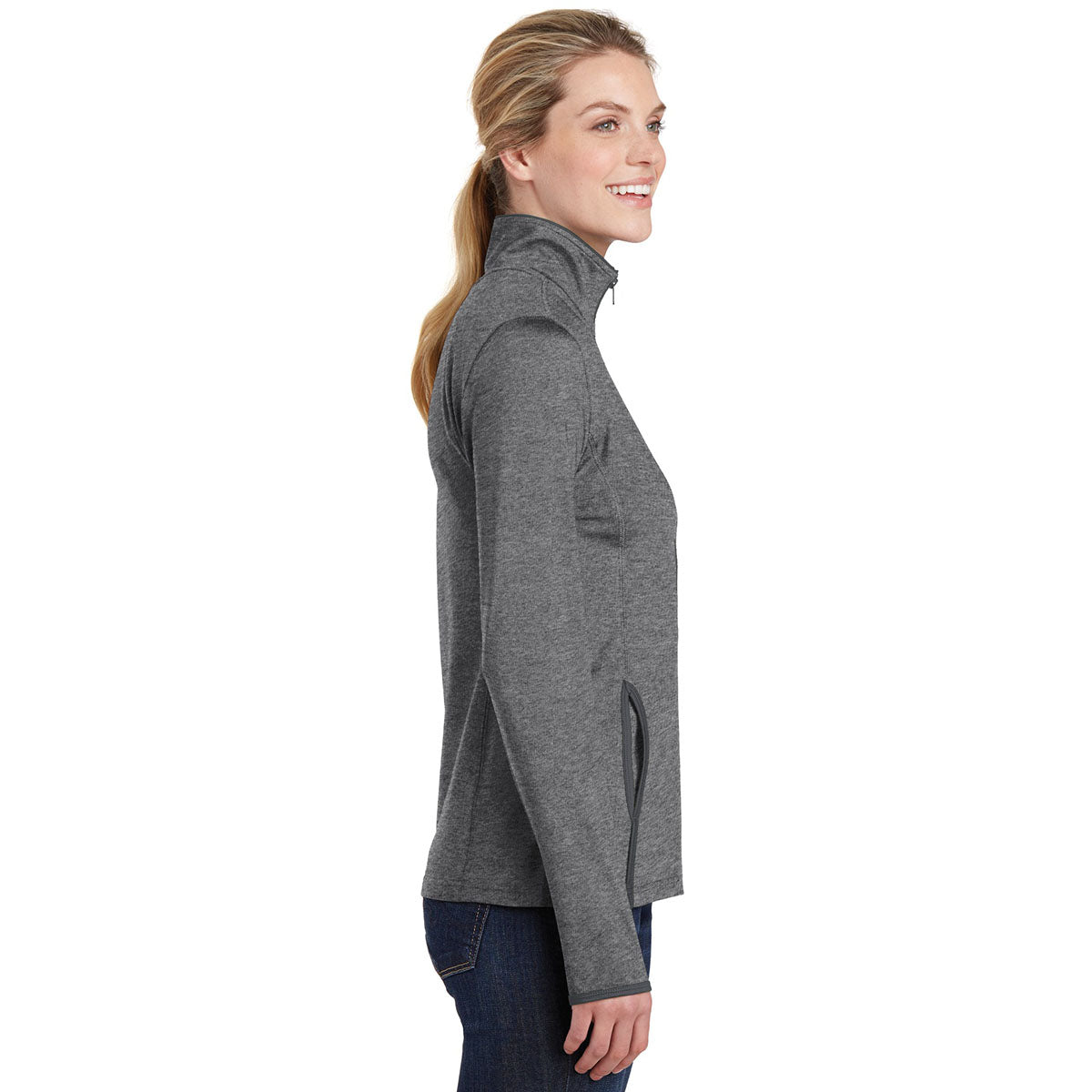 Black/Charcoal Grey Jacket - Sport-Tek - Moisture-Wicking
