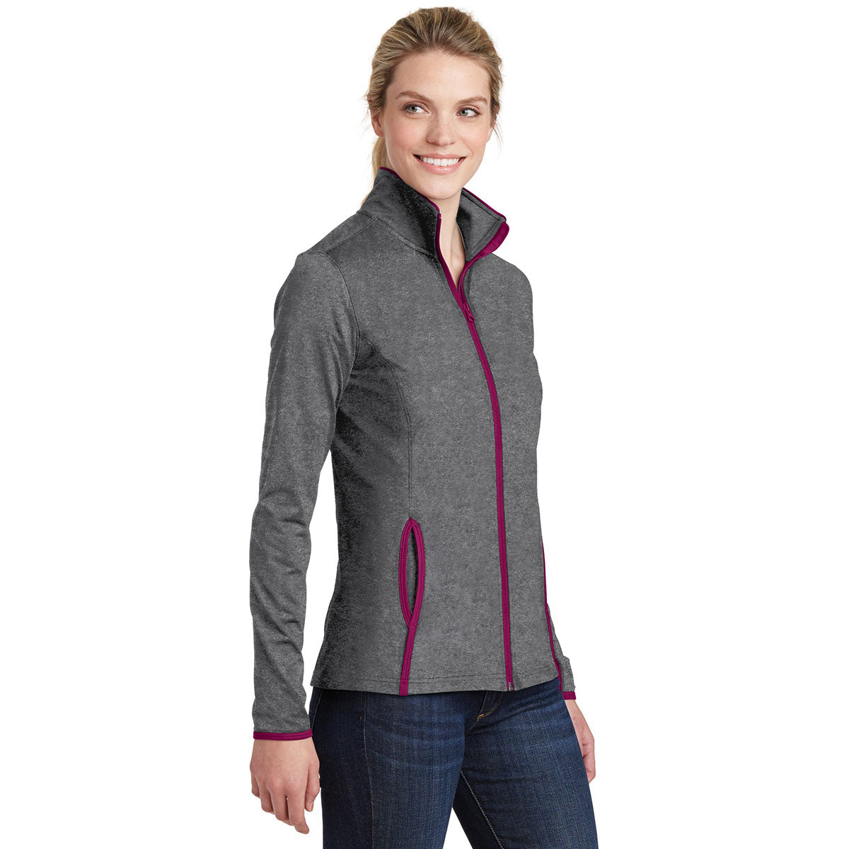 Black/Charcoal Grey Jacket - Sport-Tek - Moisture-Wicking