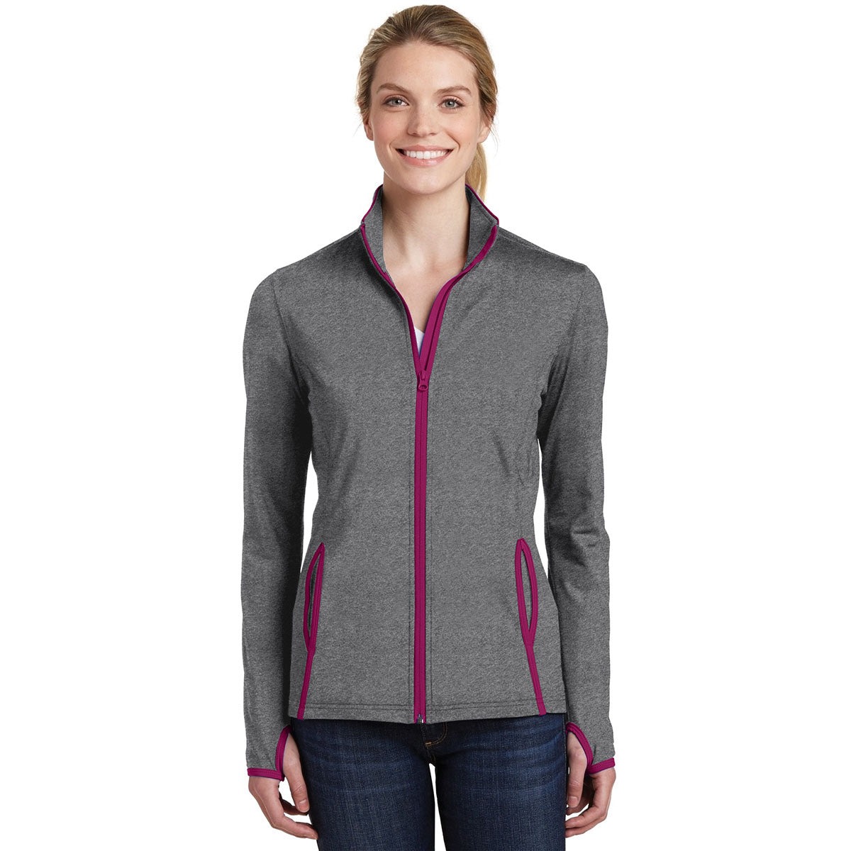Black/Charcoal Grey Jacket - Sport-Tek - Moisture-Wicking