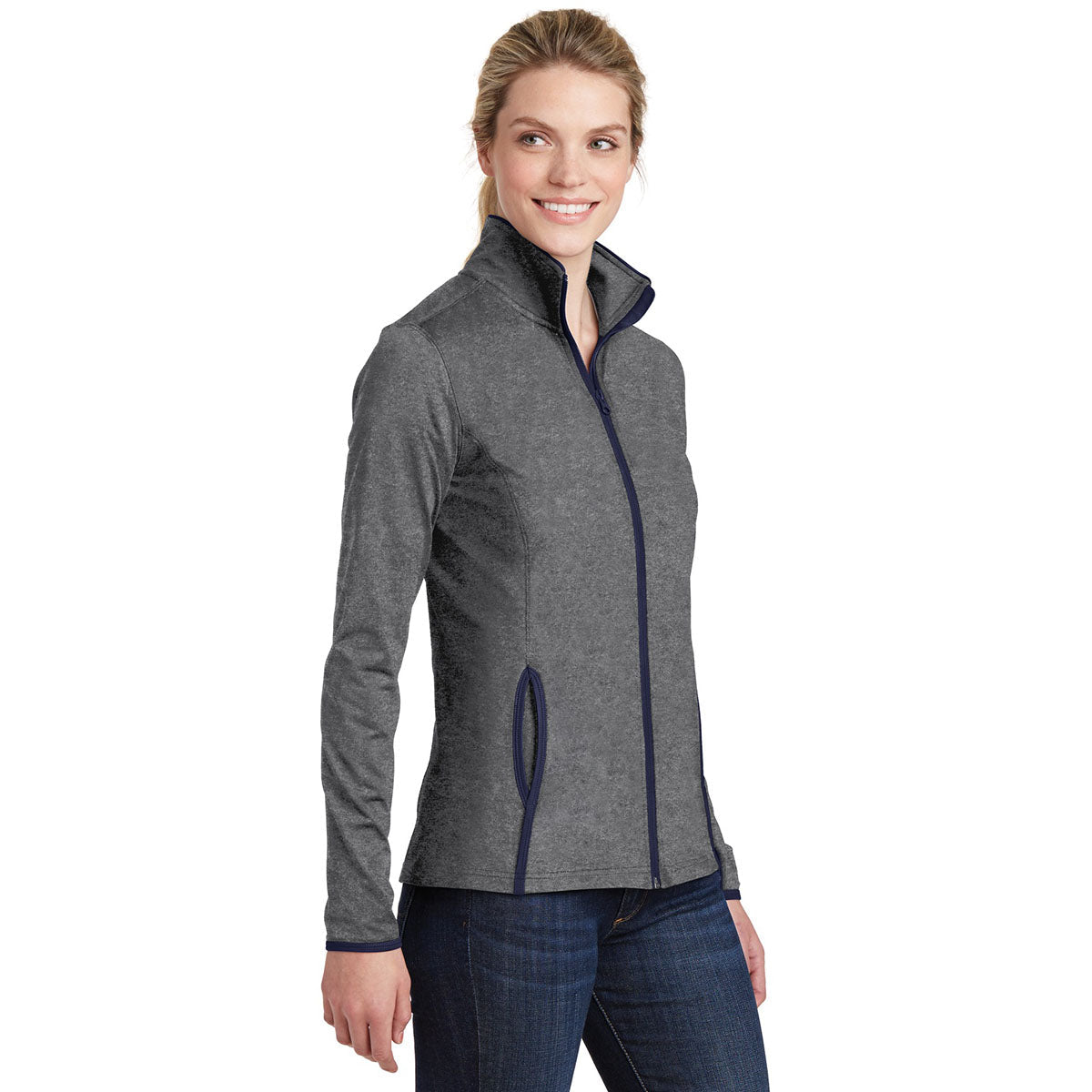 Black/Charcoal Grey Jacket - Sport-Tek - Moisture-Wicking