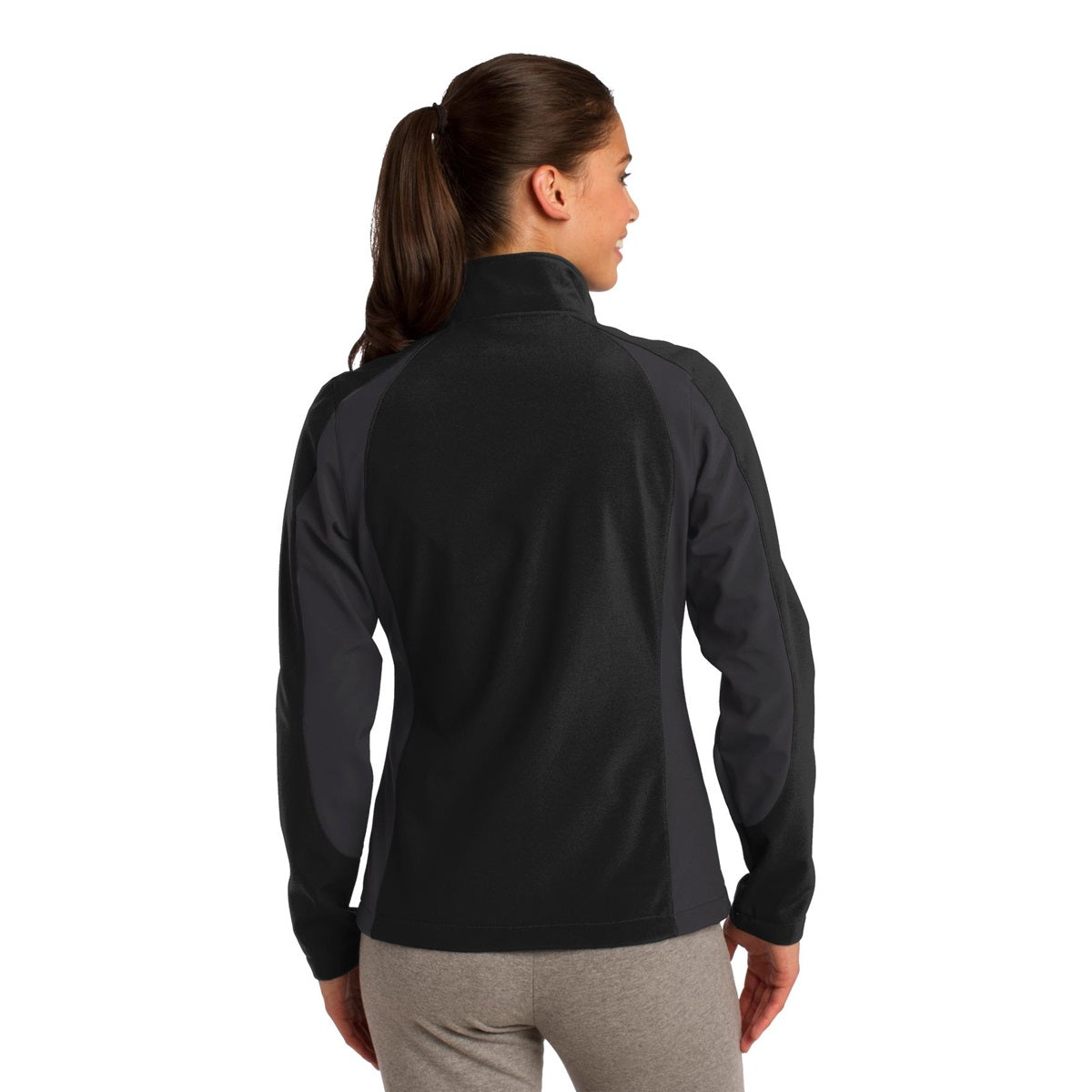 Black/True Red Jacket - Sport-Tek - Stylish Design - Colorblock