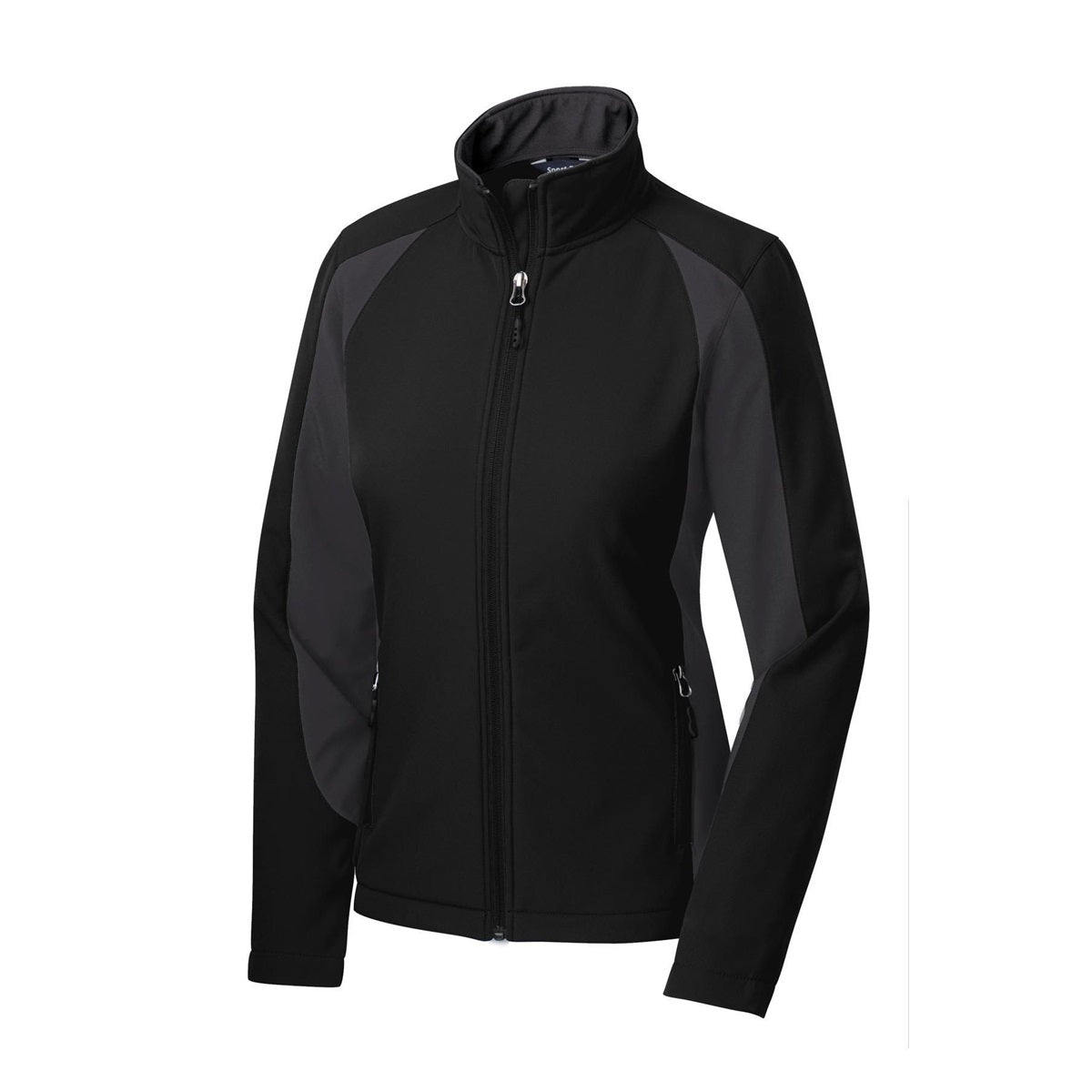 Black/True Red Jacket - Sport-Tek - Stylish Design - Colorblock