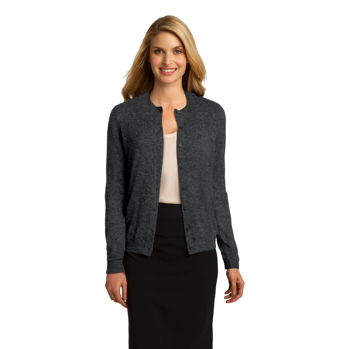 Black Cardigans - Port Authority - Elegant Knit Design
