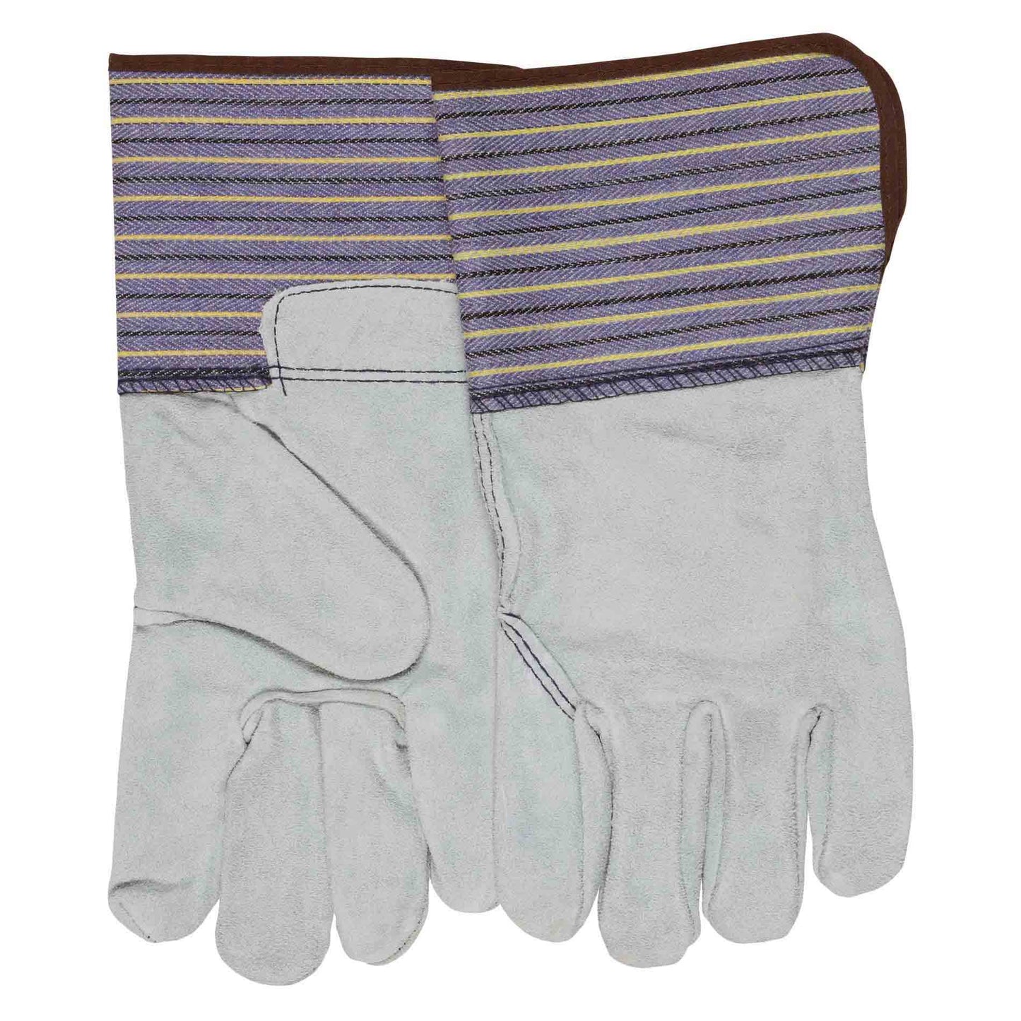 4.5" Gauntlet Cuffs Leather Gloves - MCR Safety - Durable Design