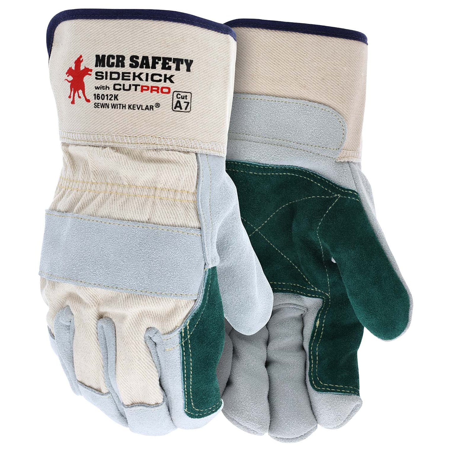 2.5" Safety Cuffs Leather Gloves - MCR Safety - Durable Quality