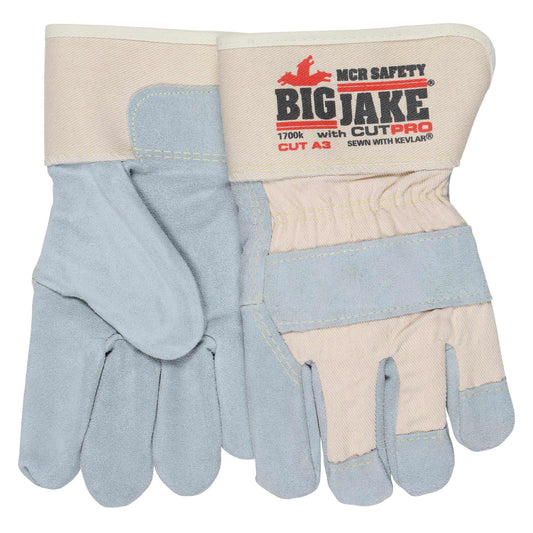 2.75" Safety Cuffs Leather Gloves - MCR Safety - Durable Design