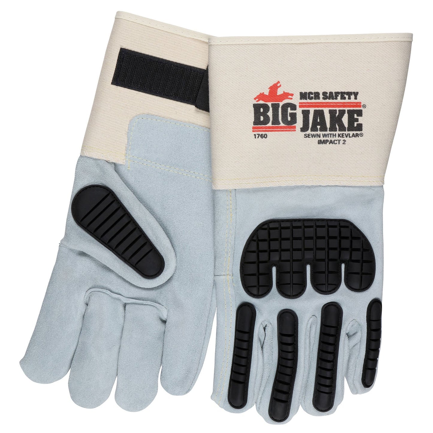 4.5" Rubberized Safety Cuff Gloves - MCR Safety - Durable Leather