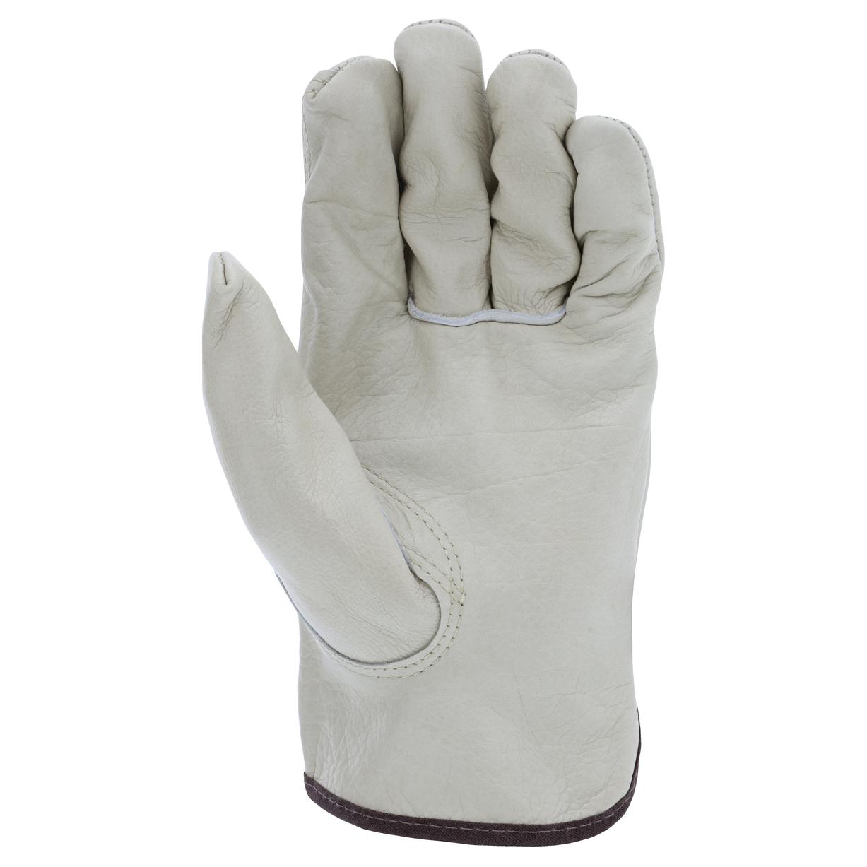 Natural Leather Gloves - MCR Safety - Durable Cowhide