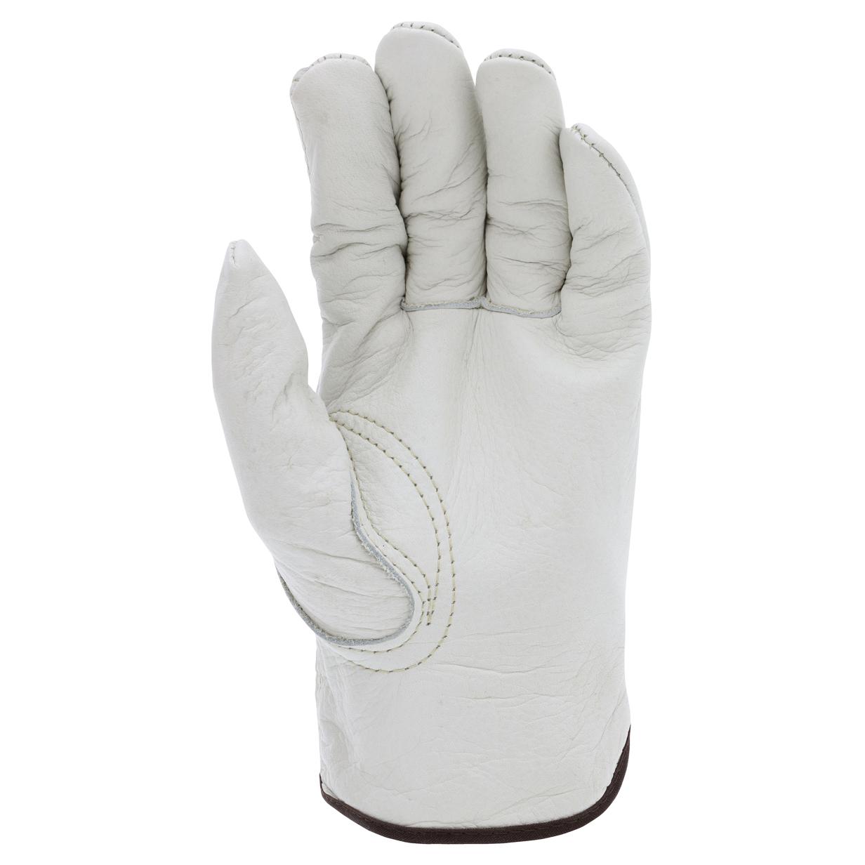 Natural Leather Gloves - MCR Safety - Durable Cowhide