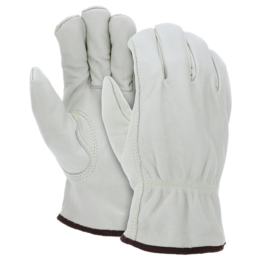 Thermal Lined Leather Gloves | MCR Safety | 32801 Cv Grade Cow Grain Driver