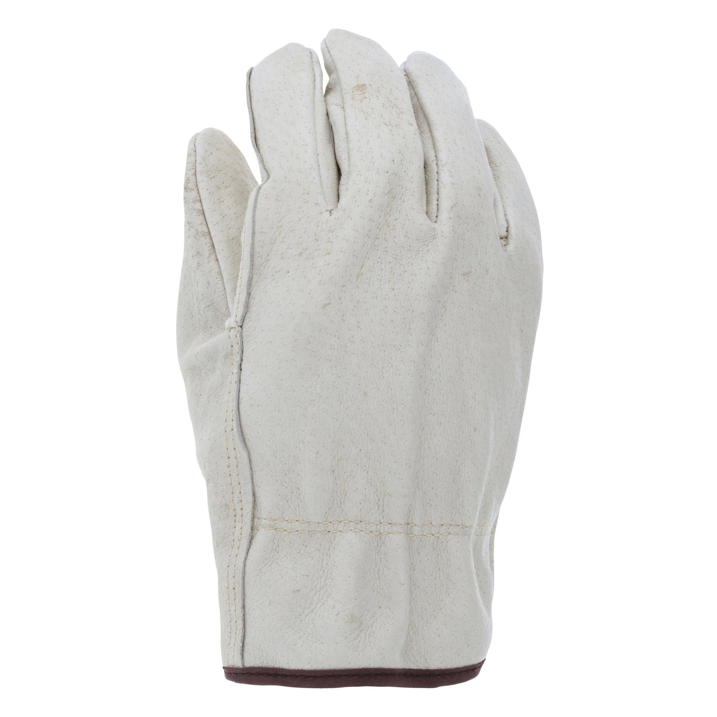 Shirred Elastic Back Leather Gloves - MCR Safety - Insulated Pigskin