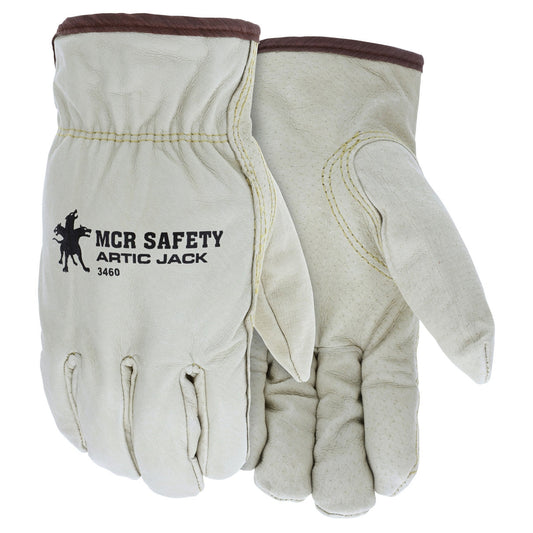 Thermosock Lined Leather Gloves - MCR Safety - Cold Resistant