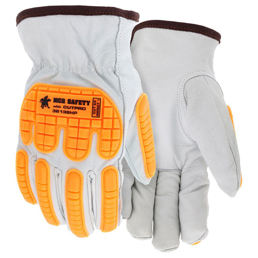Hypermax Lined Leather Gloves - MCR Safety - Soft Goatskin