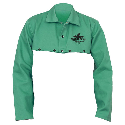 Green Welding Cape Sleeves - MCR Safety - Limited Flammability