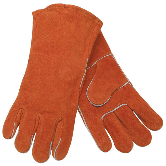 No Logo Leather Gloves - MCR Safety - Premium Cowhide
