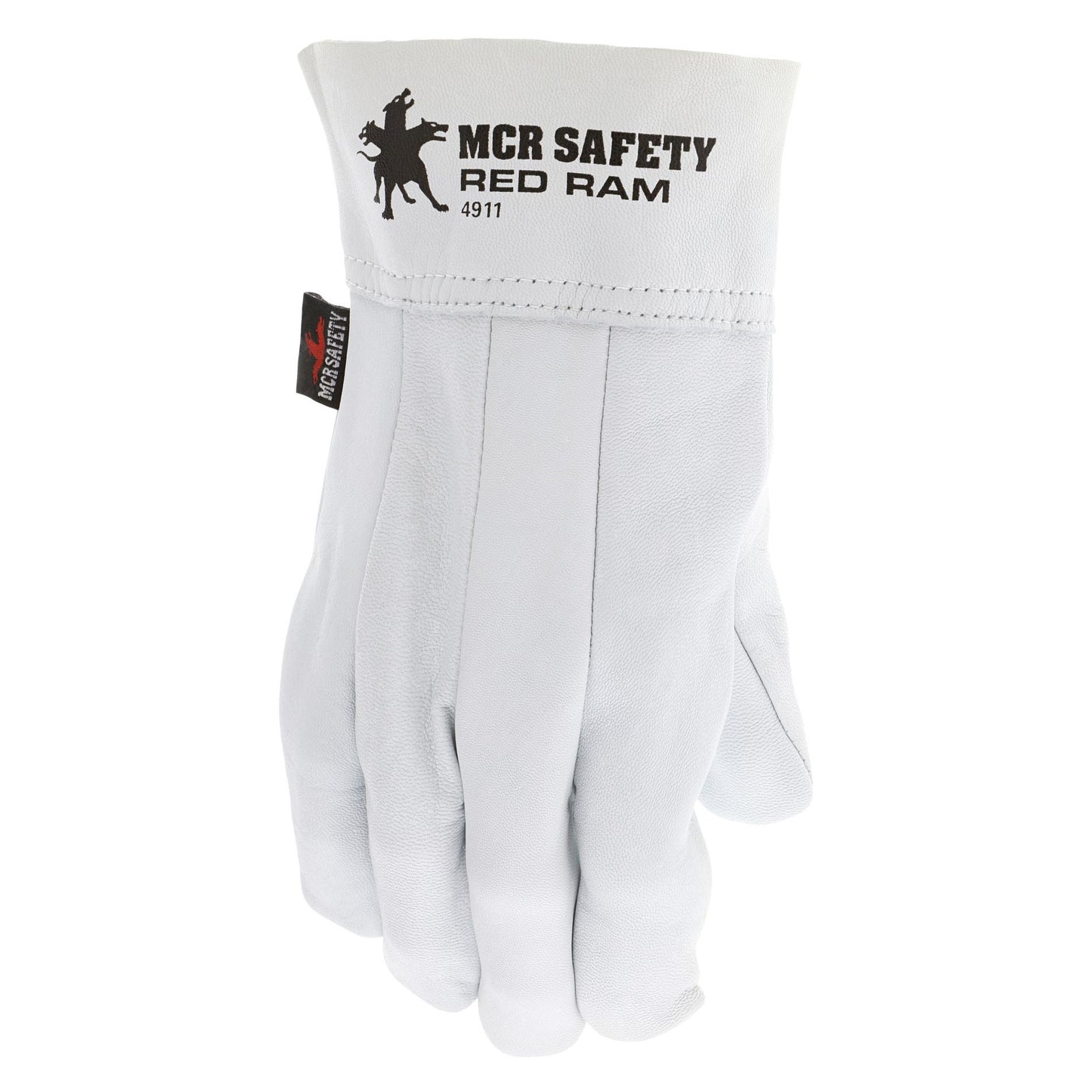 White Leather Gloves - MCR Safety - Goatskin Durability