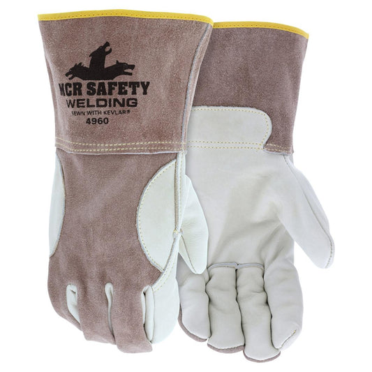Split Leather Back Gloves - MCR Safety - Durable Design