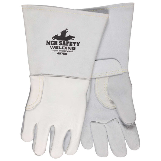 Gray Leather Gloves - MCR Safety - Premium Durability