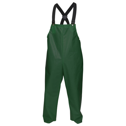 Green Rain Pants - MCR Safety - Durable Bib Style