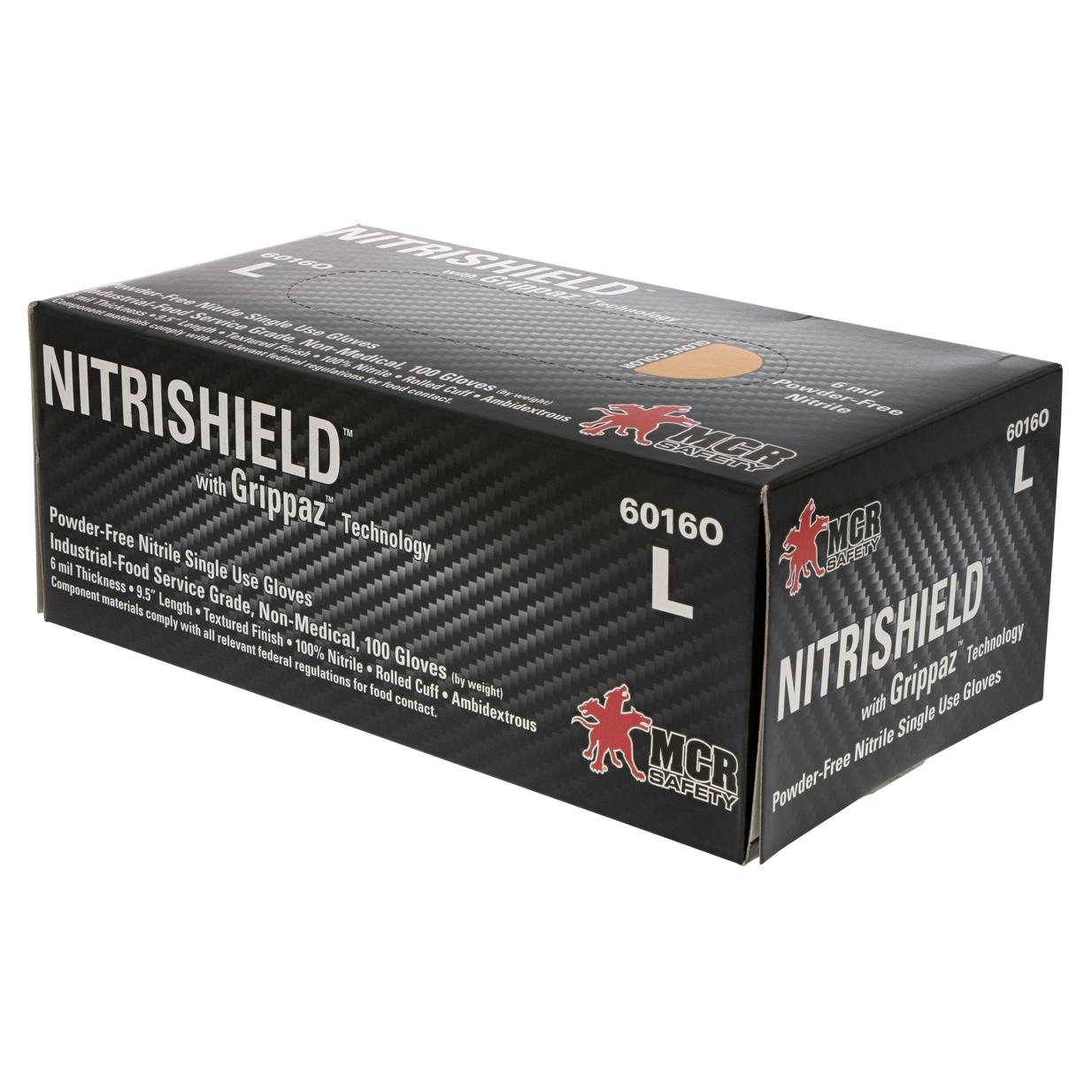 Orange Disposable Gloves - MCR Safety - Nitrile Comfort