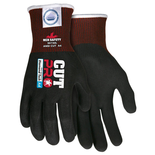 Black String Knit Gloves - MCR Safety - Comfortable Protection