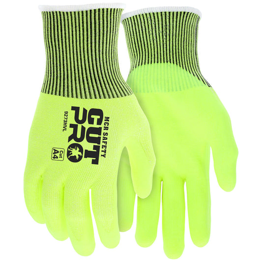 13 Gauge HyperMax Shell Gloves - MCR Safety - Hi Vis Nitrile