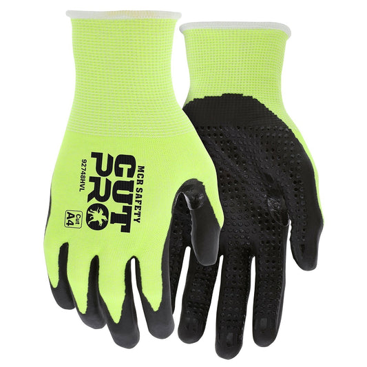 Nitrile Micro Dotted Palm Gloves - MCR Safety - Cut Resistant