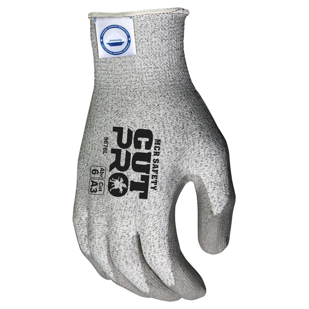 Gray String Knit Gloves - MCR Safety - Cut Resistant