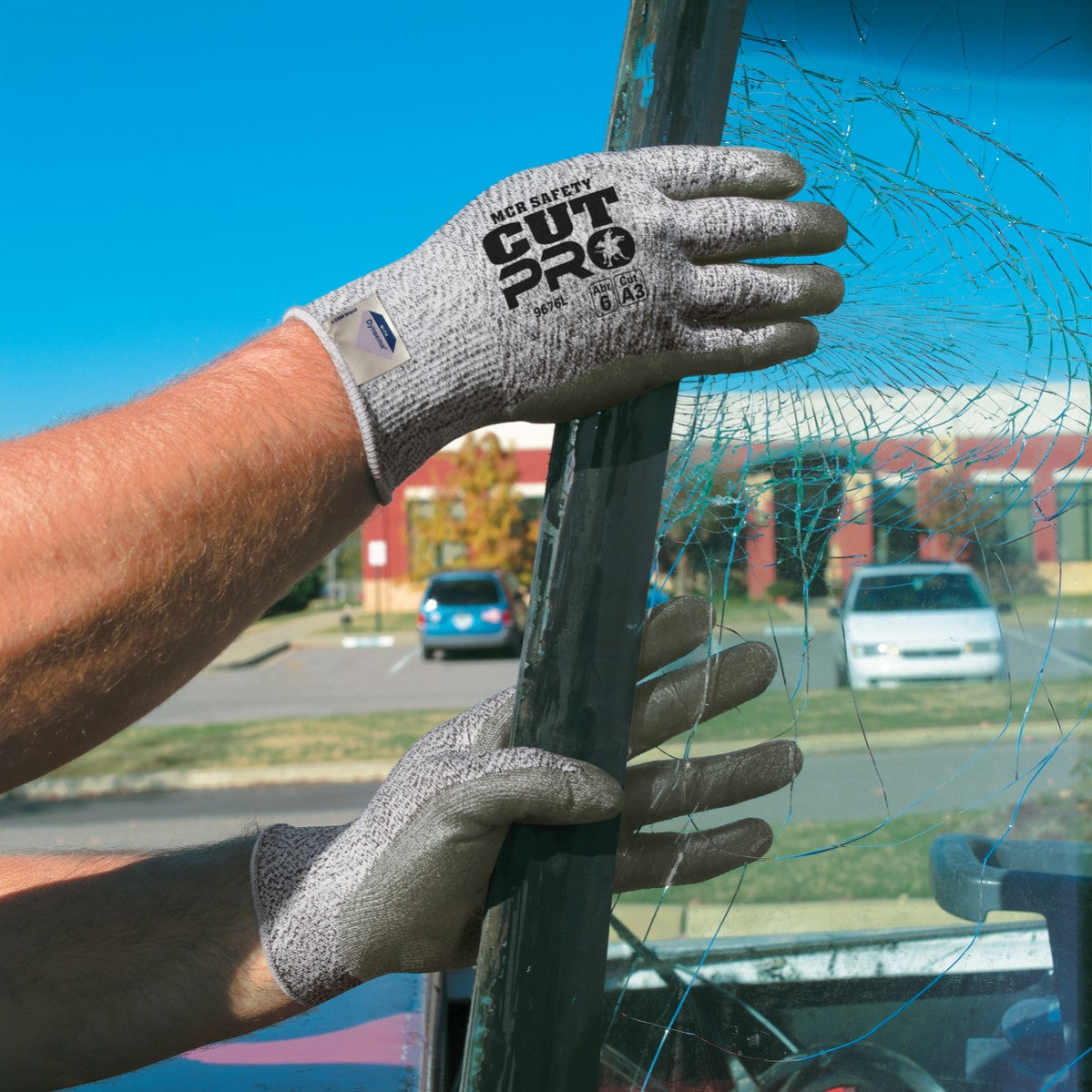 Gray String Knit Gloves - MCR Safety - Cut Resistant