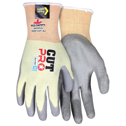 PU Coating String Knit Gloves - MCR Safety - Cut Resistant