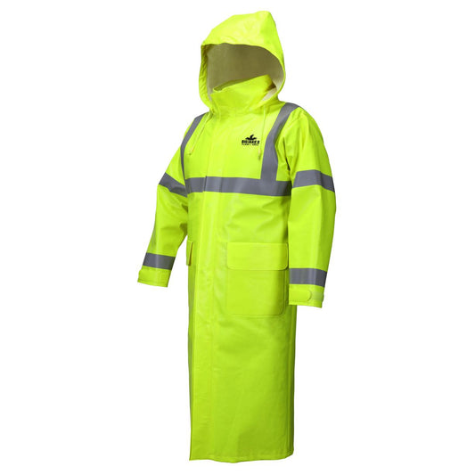Yellow/Lime Raincoat - MCR Safety - Flame Resistant