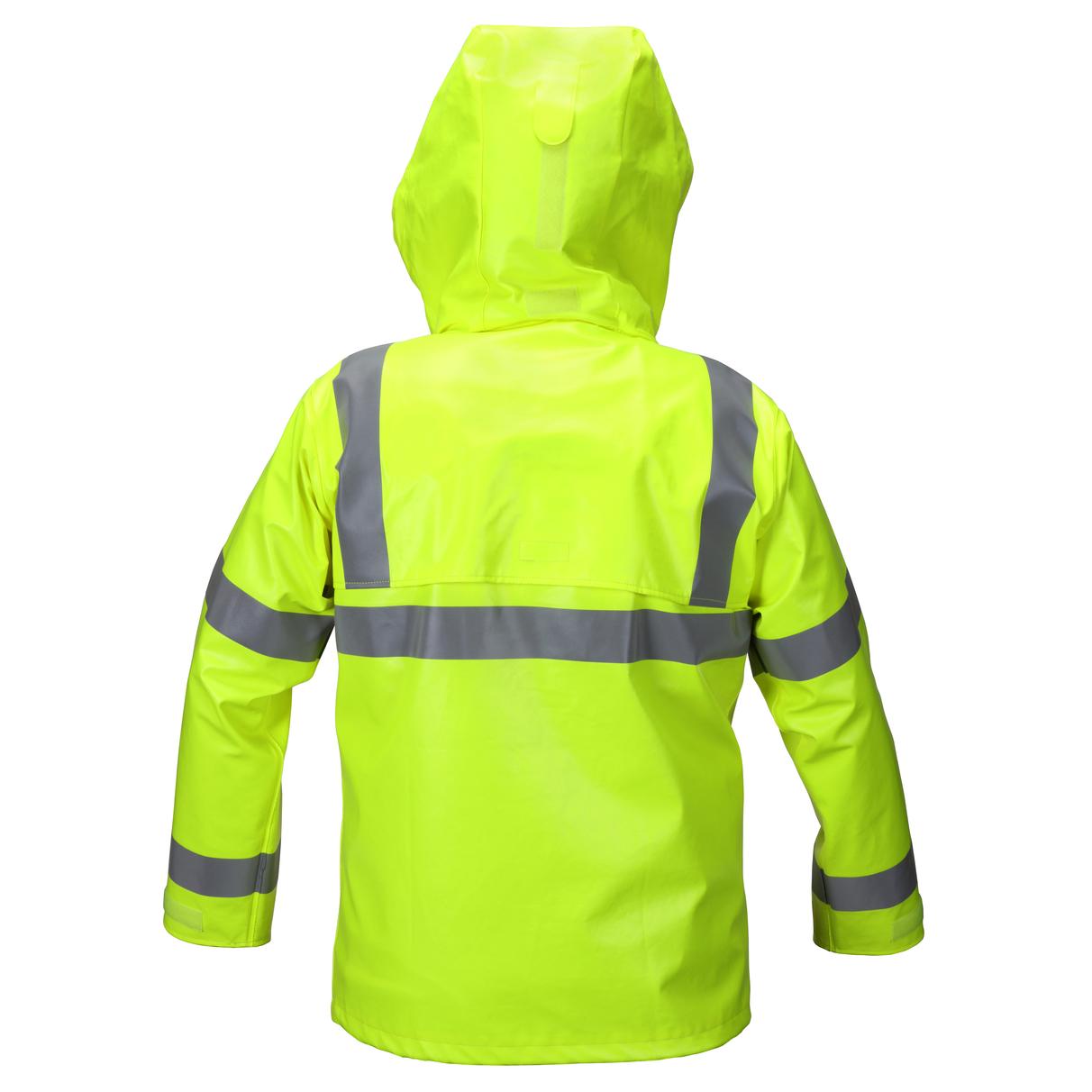 Yellow/Lime Rain Jacket - MCR Safety - Flame Resistant