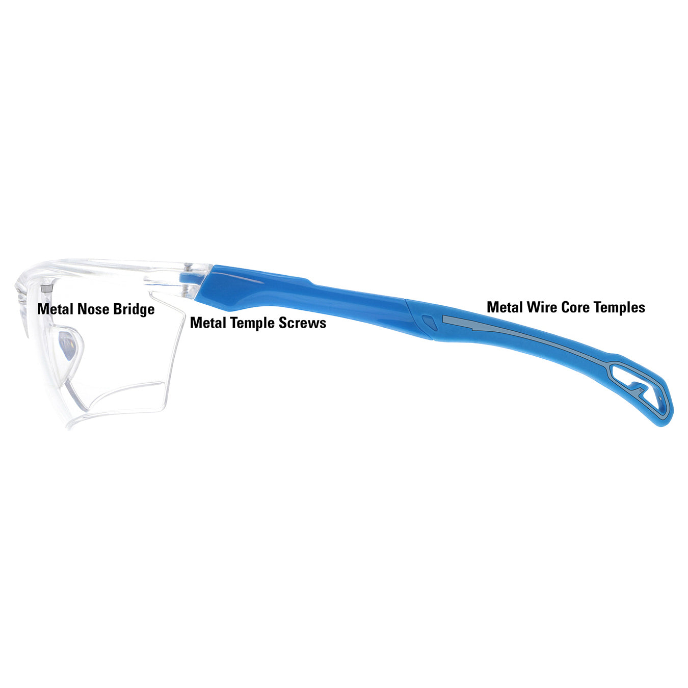 Clear Lens Glasses - MCR Safety - Metal Detectable