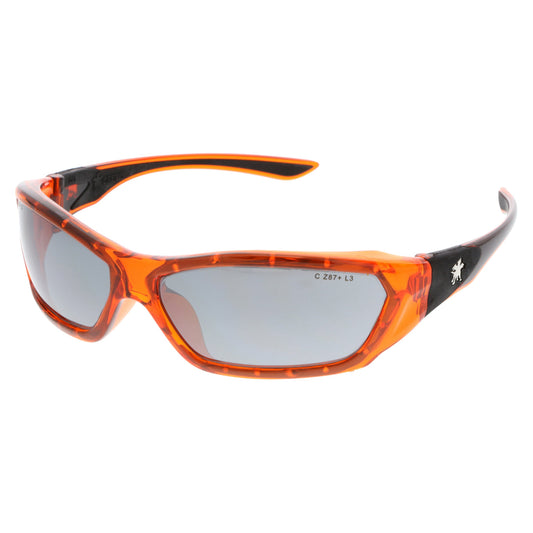 Silver Mirror Lens Glasses - MCR Safety - Impact Resistant