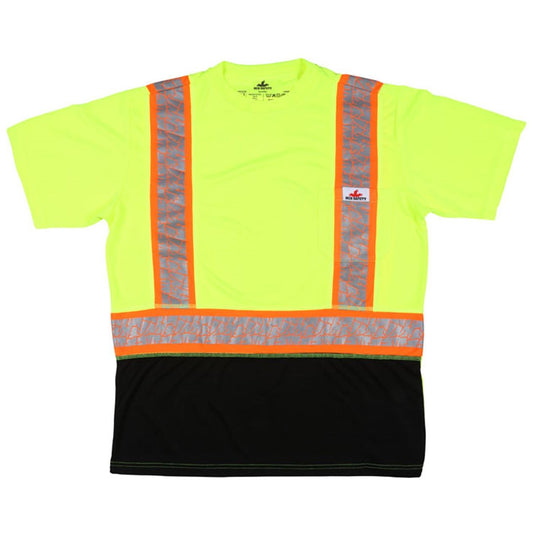 Yellow/Lime Safety Shirts - MCR Safety - Breathable Mesh