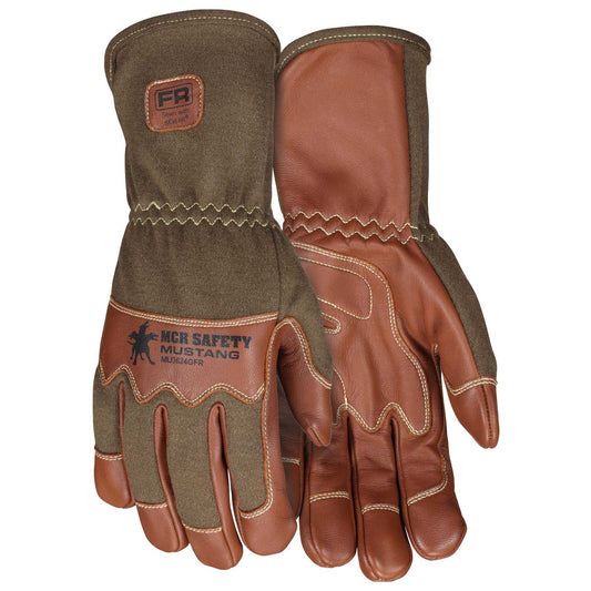 4 Inch Cuff Leather Gloves - MCR Safety - Premium Goatskin
