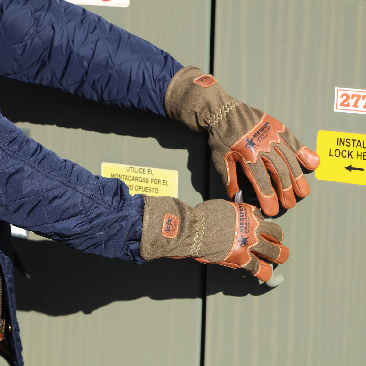 4 Inch Cuff Leather Gloves - MCR Safety - Premium Goatskin