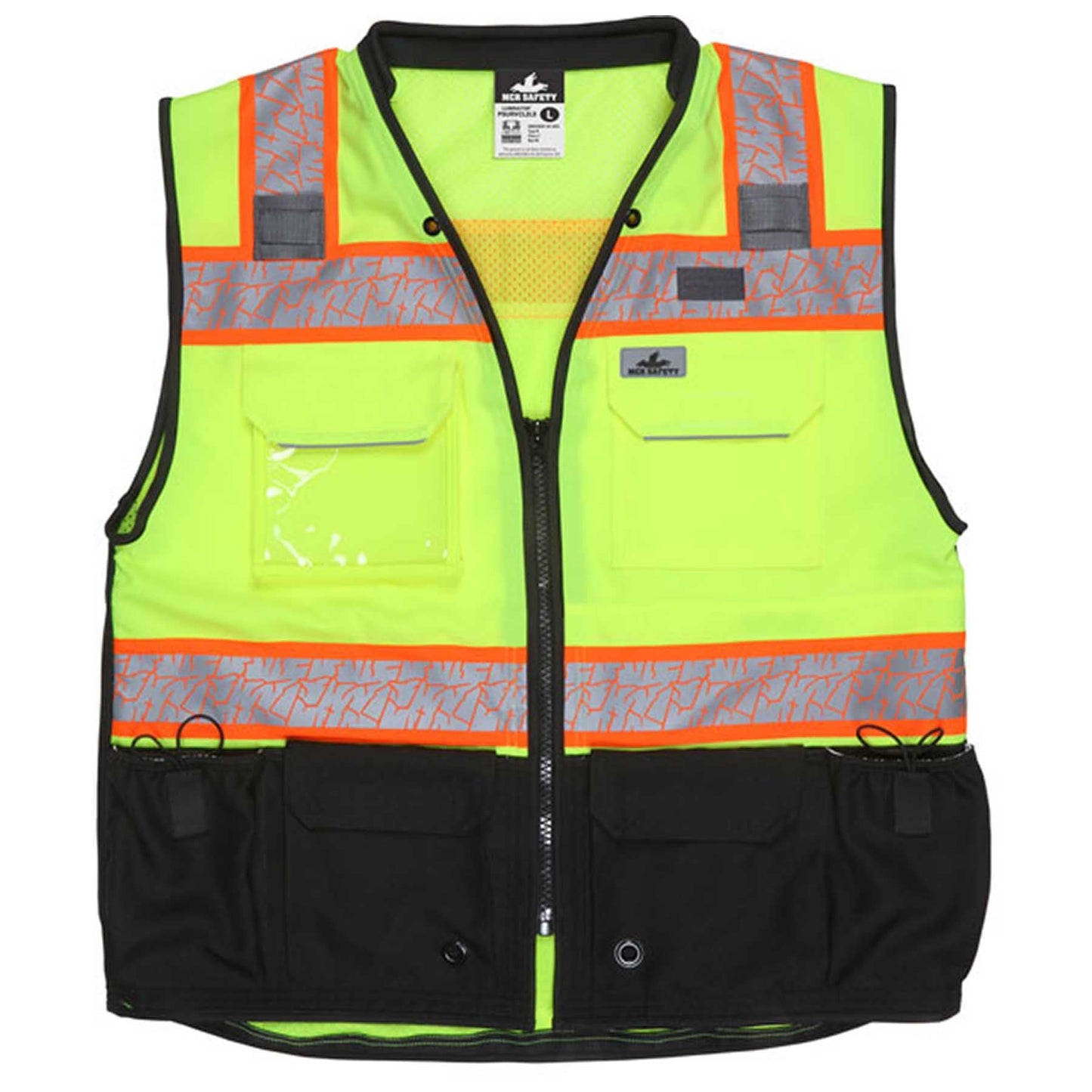 Yellow/Lime Safety Vests - MCR Safety - Reflective Mesh