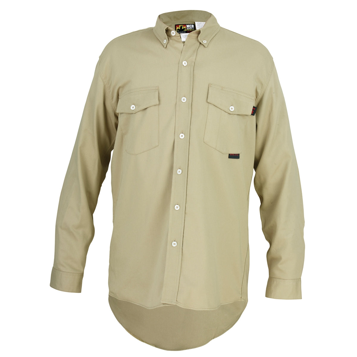 Gray Button Up Shirts - MCR Safety - Max Comfort Fabric