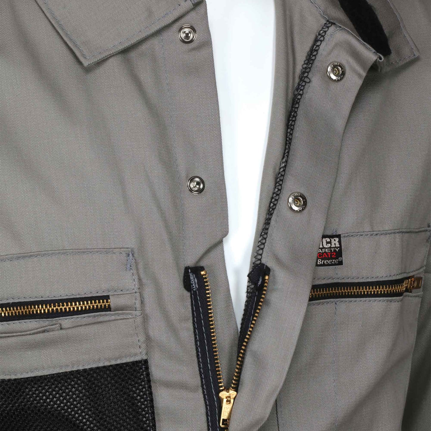 Gray Coveralls - MCR Safety - Reflective Cotton Material
