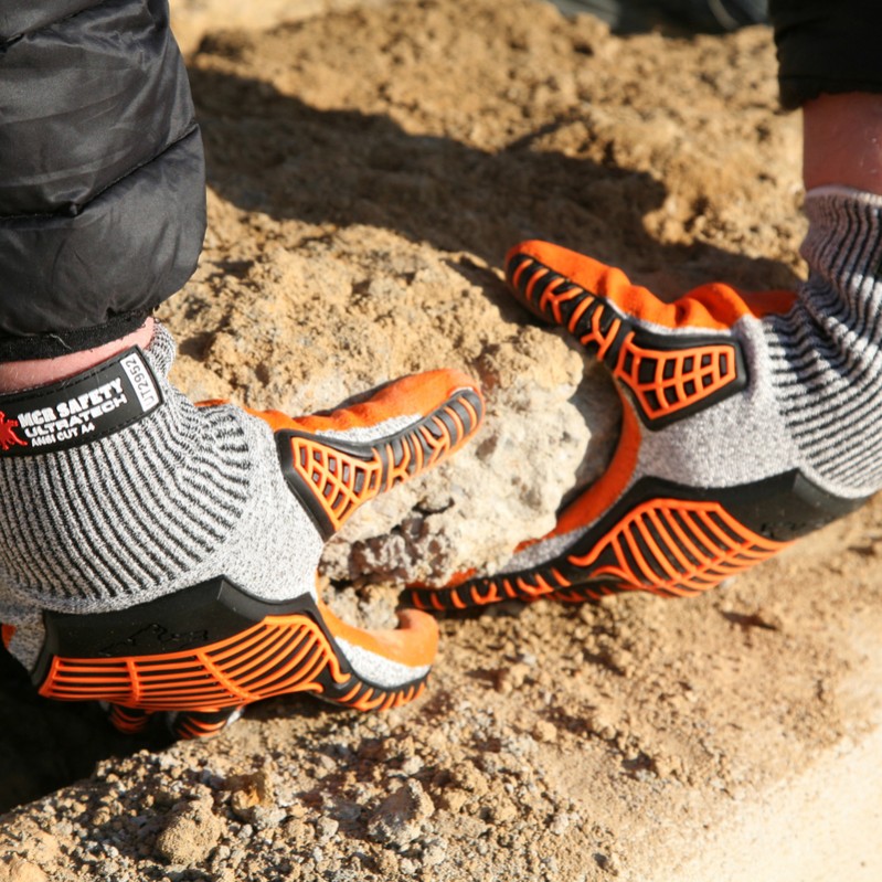 TPR Padded Back Gloves - MCR Safety - Precision Knit
