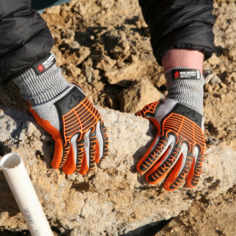 TPR Padded Back Gloves - MCR Safety - Precision Knit
