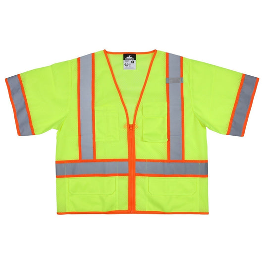 Yellow/Lime Safety Vests - MCR Safety - Hi-Visibility Design